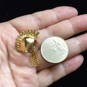 🌺IKAIKA💕14KGP Hawaiian warrior helmet pendant
